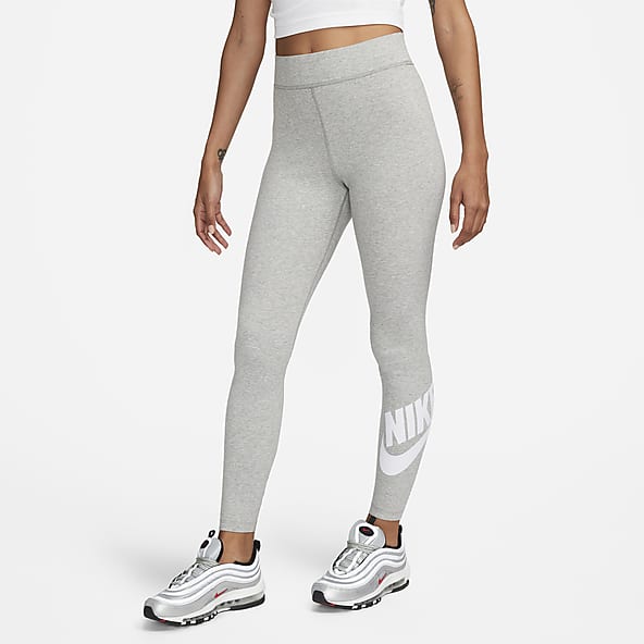 Nike grey swoosh leggings clearance